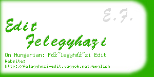 edit felegyhazi business card